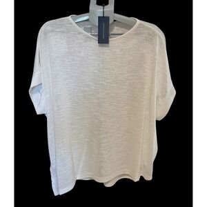 Tommy Hilfiger Women's Tanglewood Asymmetrical Hem Short Sleeve Top Size 1X, NWT